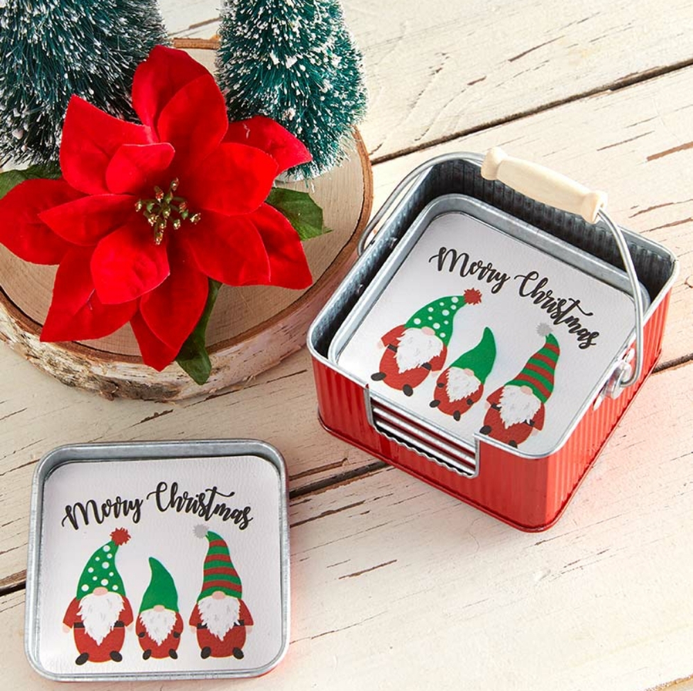 Gnome table runner and coasters